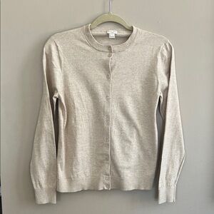 J Crew Caryn button down cardigan in oatmeal size medium